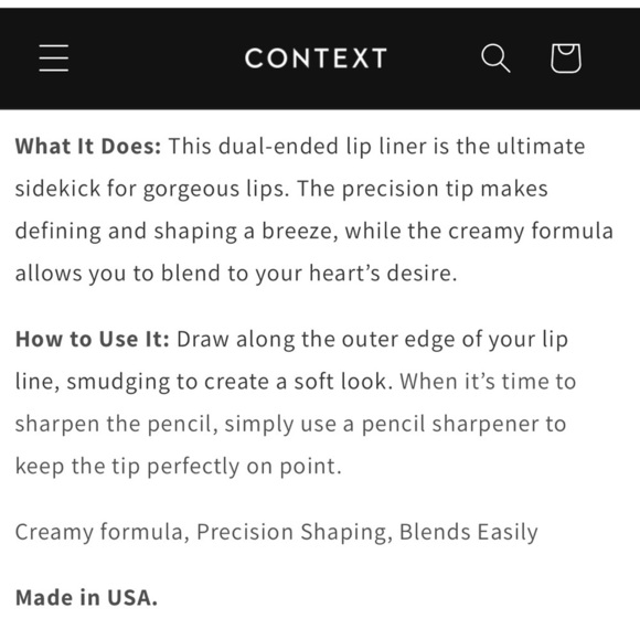 CONTEXT DUAL LIP PENCIL/LINER in Desert Plains & Starbreaker - Picture 6 of 6